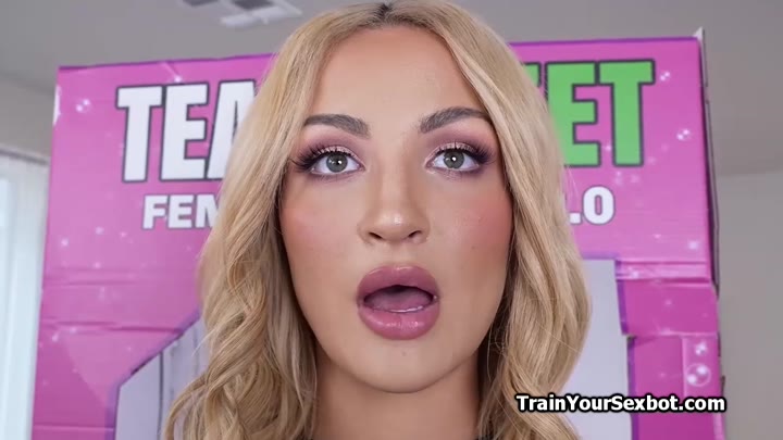 The housewife fem bot has arrived and she is slutty