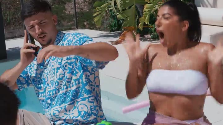 Wet And Sneaky By The Pool Boning In The Sun