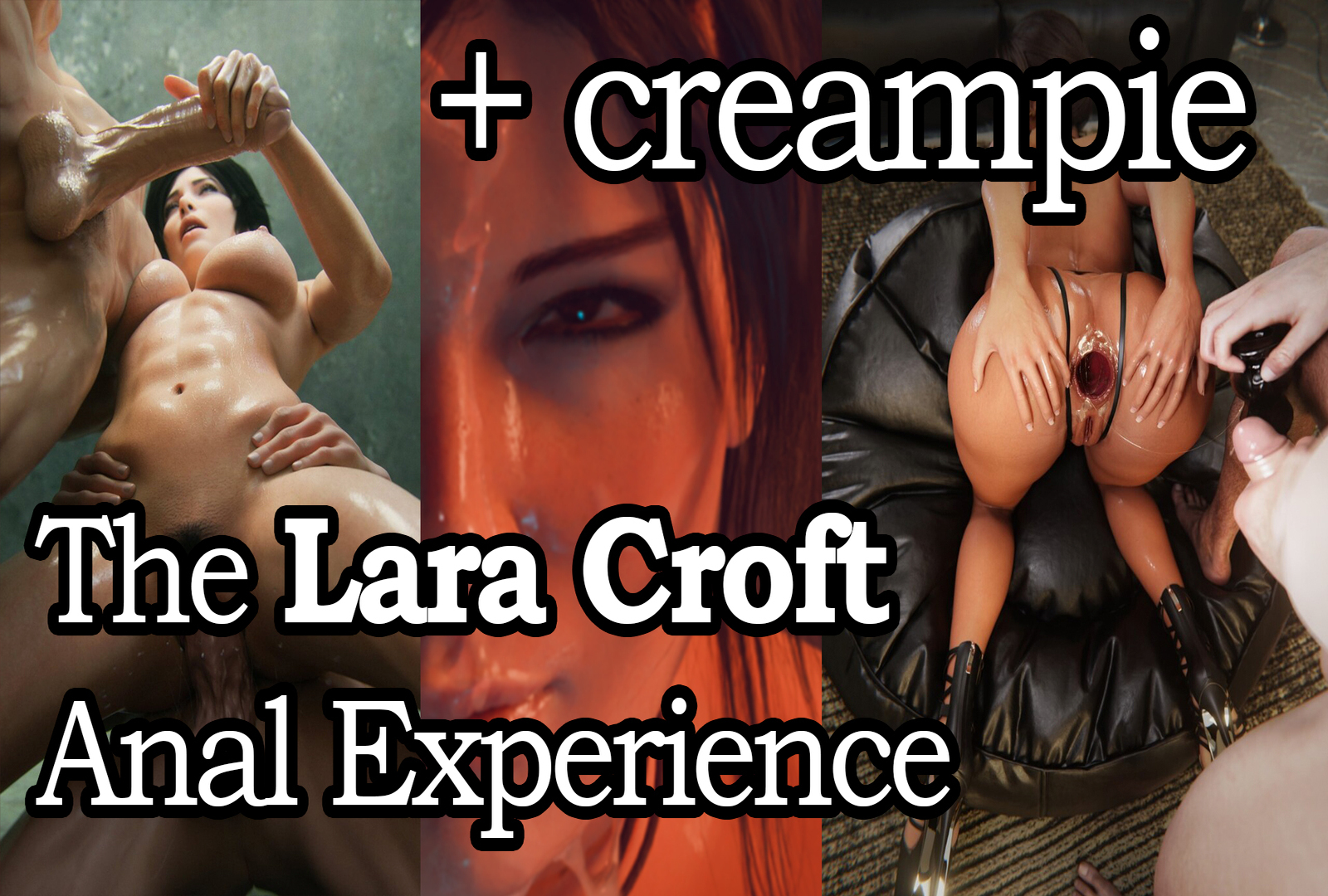 The Lara Croft Experience - Tomb Raider Anal with Creampie