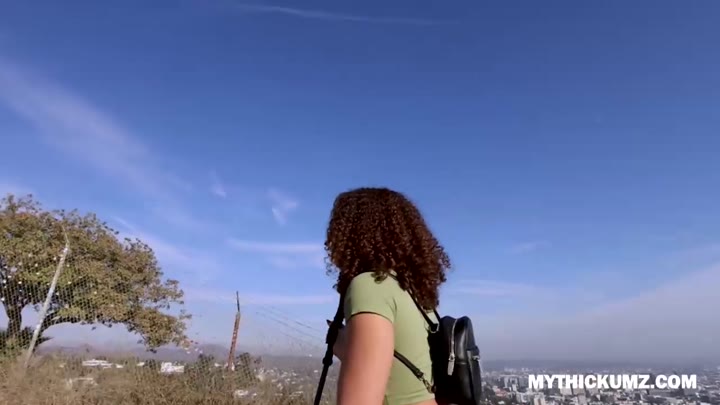 Phat booty ebony picking up a dick on a hiking trip