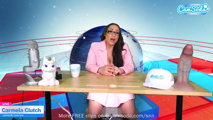 Big Boobs MILF Latina Has Intense Orgasm Live On Air