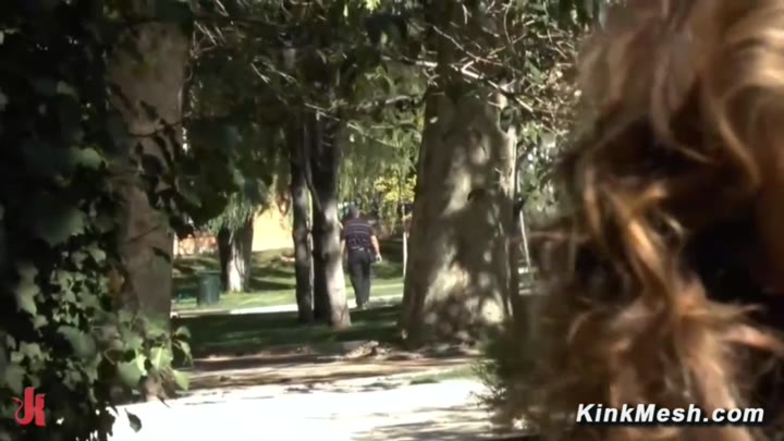 Blonde Public Humiliation and Fucking