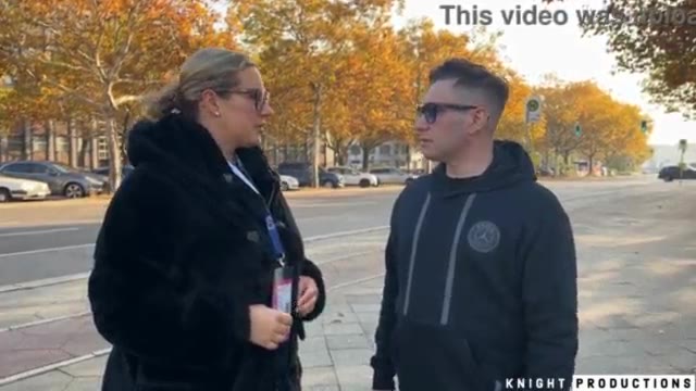 German MILF with Giant Tits Helps Dumb Lost American